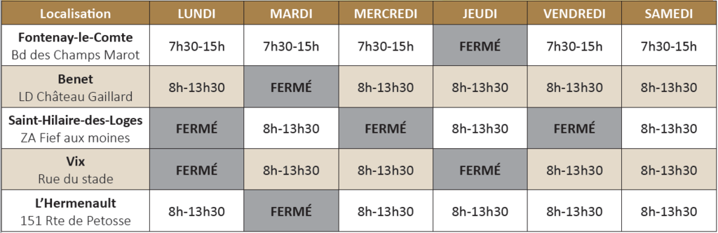 Horaires Die été 2025